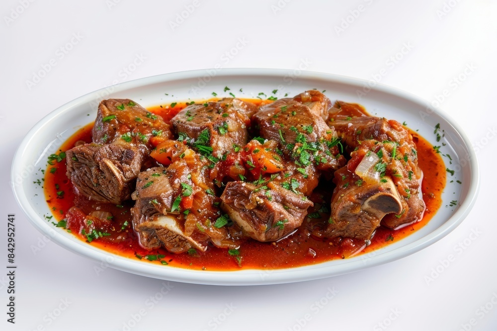 Tender Baked Lamb Shanks in Vibrant Tomato and Red Wine Tender Baked Lamb Shanks in Vibrant Tomato and Red Wine