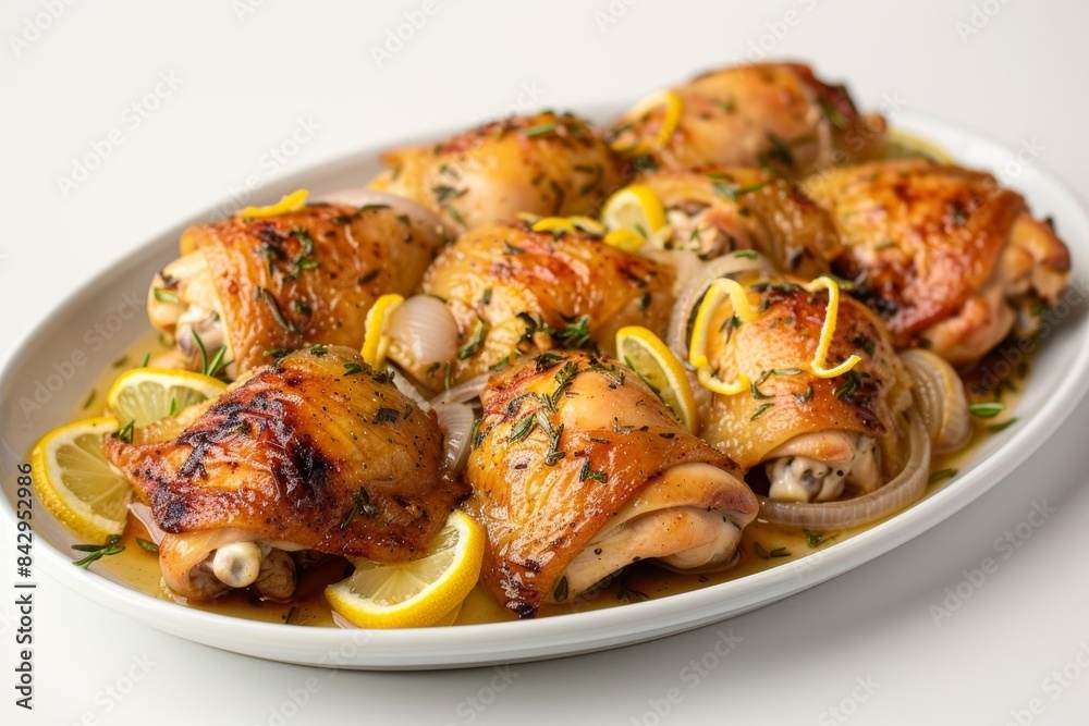 Scrumptious Baked Lemon Chicken with Caramelized Onions and Citrus Jus Scrumptious Baked Lemon Chicken with Caramelized Onions and Citrus Jus