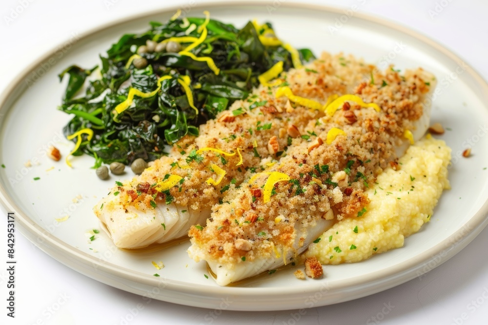 Baked Lemon Sole with Sautéed Swiss Chard and Lemon Zest Baked Lemon Sole with Sautéed Swiss Chard and Lemon Zest