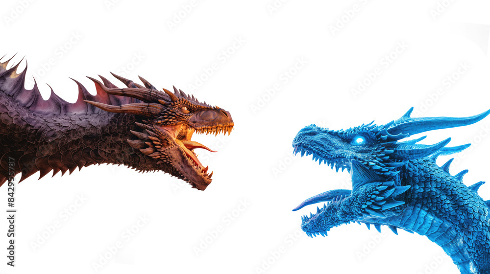 ice dragon v normal dragon, transparent background ice dragon v normal dragon, transparent background