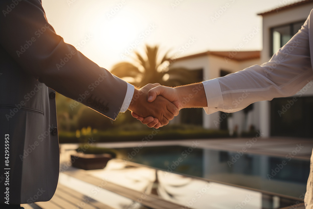 Fototapeta premium Real Estate Agreement Handshake