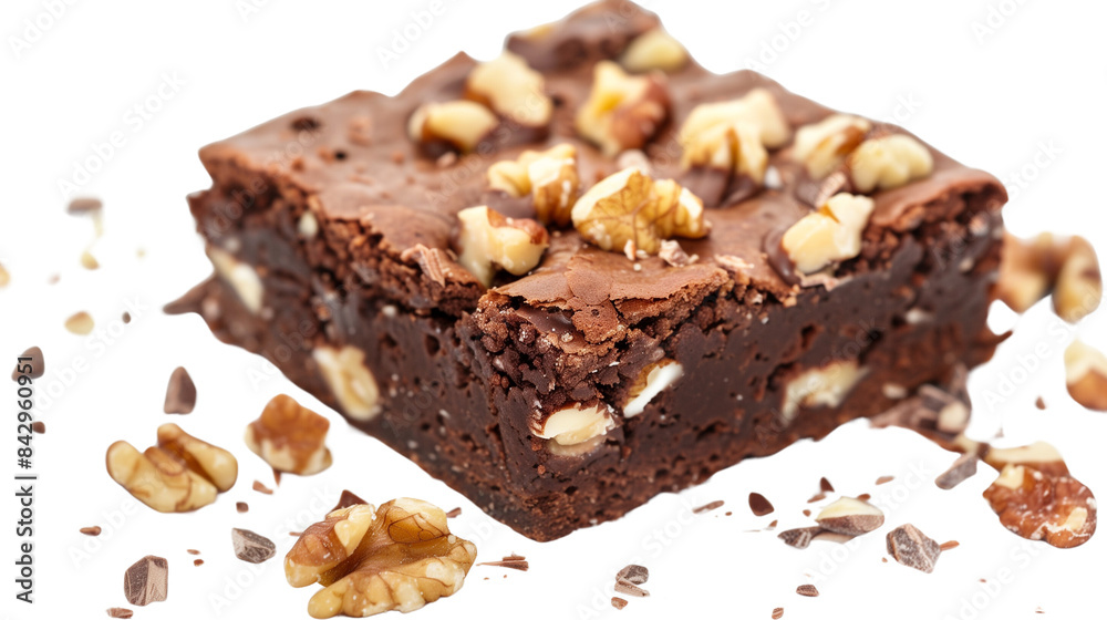 chocolate brownie cake isolated on white chocolate brownie cake isolated on white