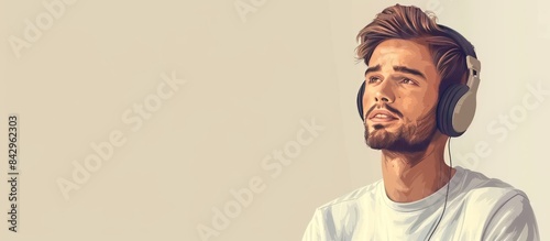 Male customer service dispatch operator.