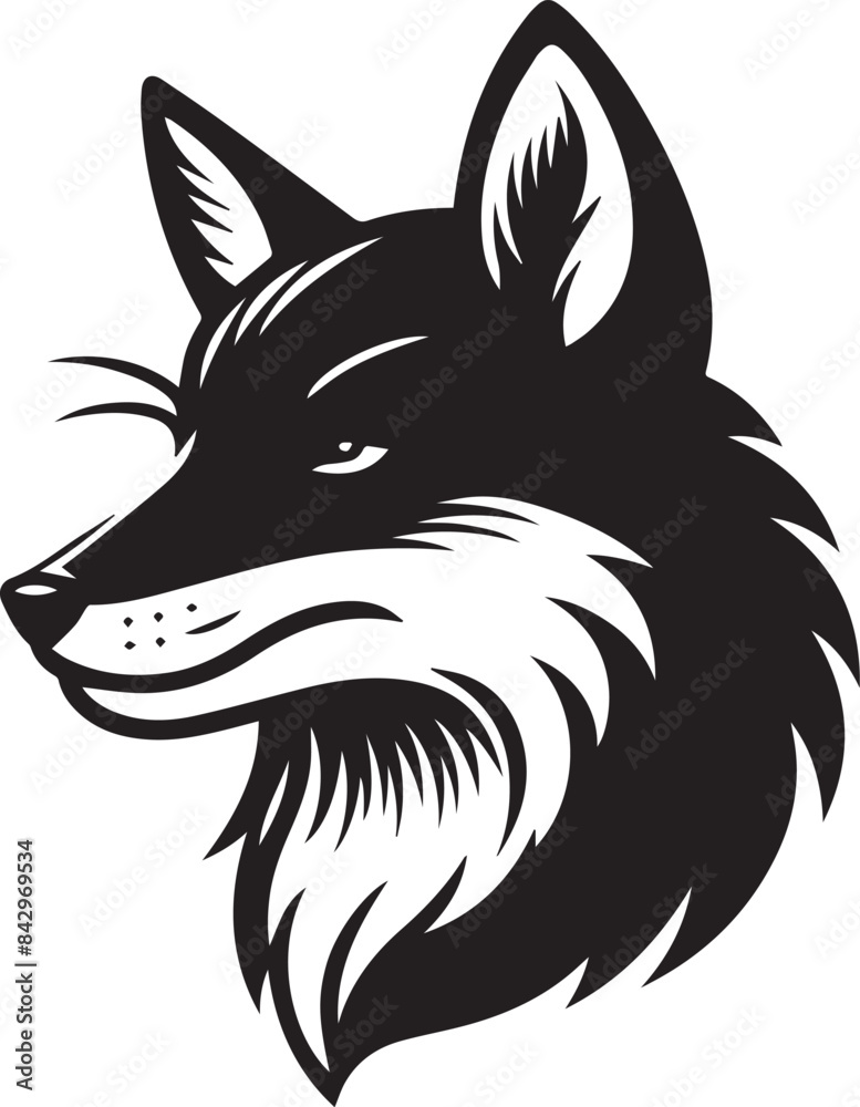 Minimalist Vector Illustrations of an Angry Fox Head for Eye-Catching Logos and Branding Minimalist Vector Illustrations of an Angry Fox Head for Eye-Catching Logos and Branding