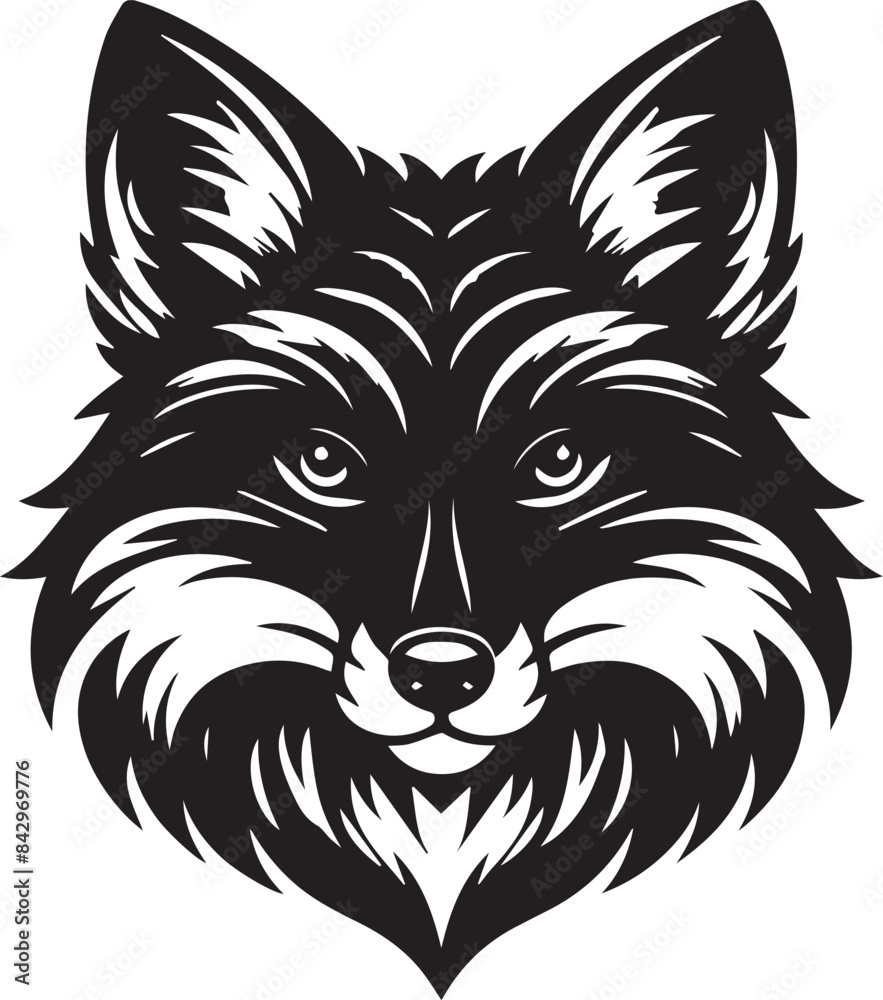 Minimalist Vector Illustrations of an Angry Fox Head for Eye-Catching Logos and Branding Minimalist Vector Illustrations of an Angry Fox Head for Eye-Catching Logos and Branding