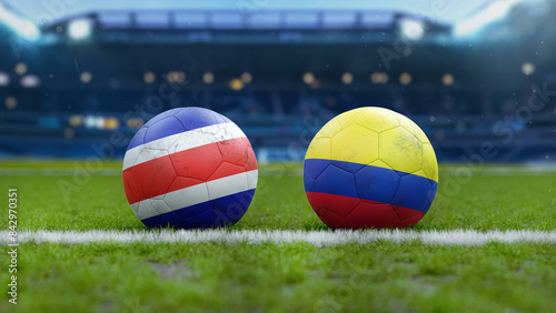 Costa Rica vs Colombia Soccer Match