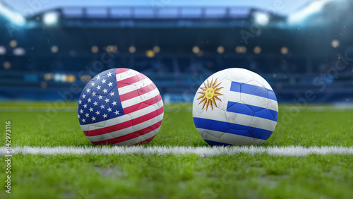 USA vs Uruguay Soccer Match