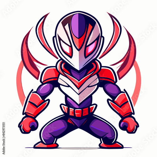Sublimation-Ready Vector Graphic of Alien Character for Clothing and Decor