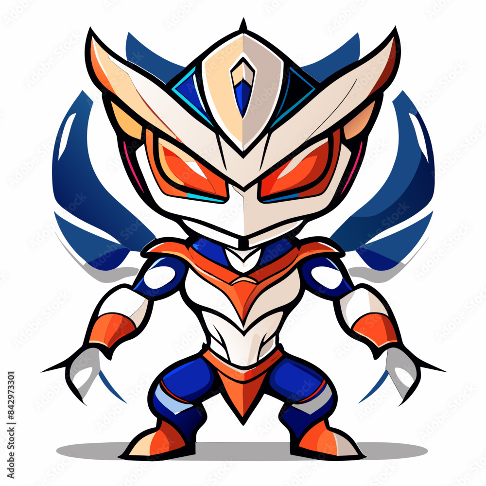 Obraz premium Sublimation Alien Mascot Vector Illustration for Clothing and Decor