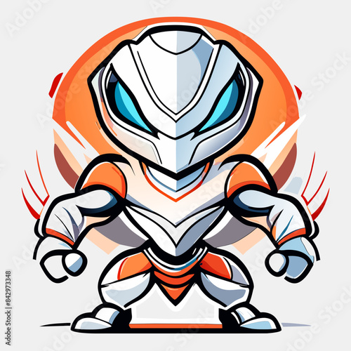 Vector Artwork: Friendly Alien Character for T-shirt Sublimation Printing
