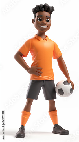 A 3D soccer player