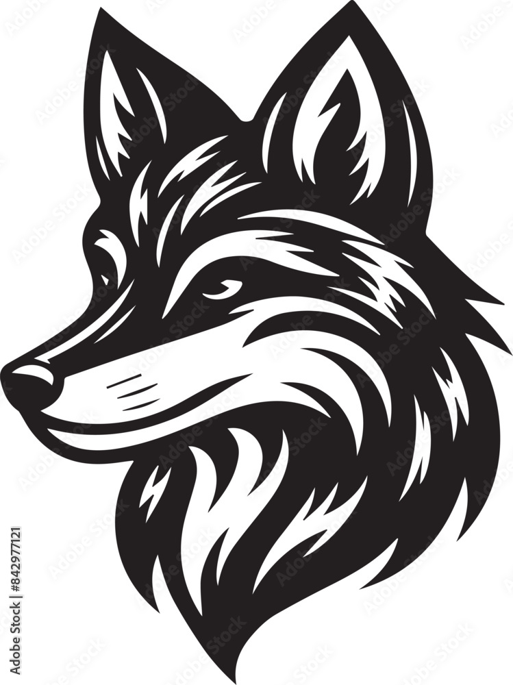 Minimalist Vector Illustrations of an Angry Fox Head for Eye-Catching Logos and Branding Minimalist Vector Illustrations of an Angry Fox Head for Eye-Catching Logos and Branding