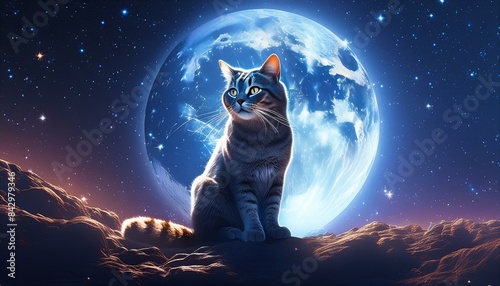 Whiskers in the Moonlight: A Cinematic Cat Tale