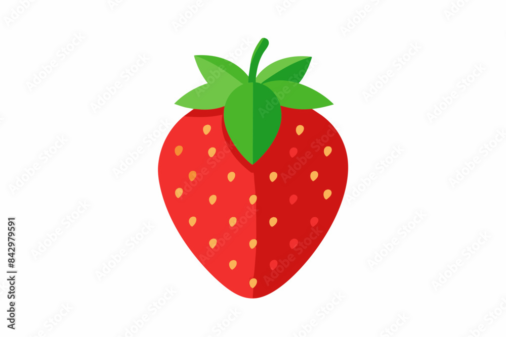 strawberry fruit vector illustration