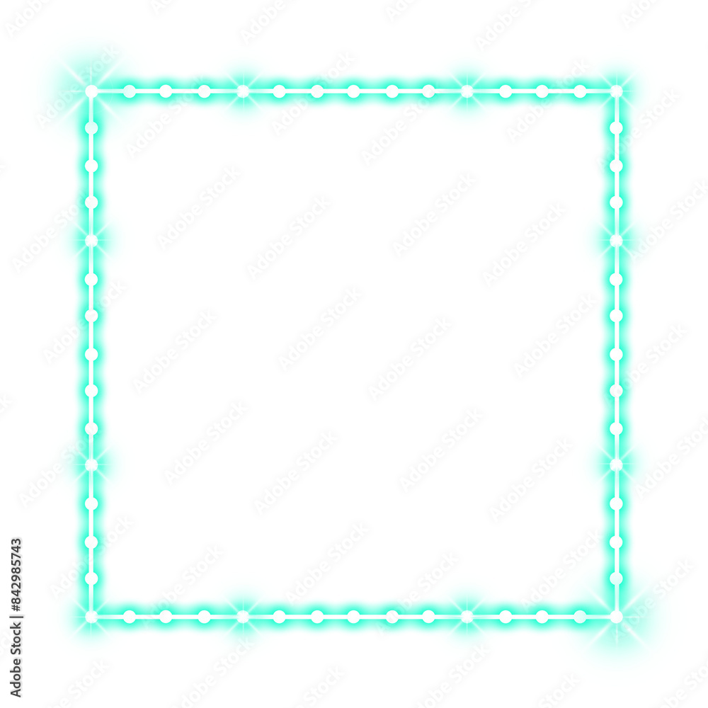 green mint blue square frame dot and neon light green mint blue square frame dot and neon light
