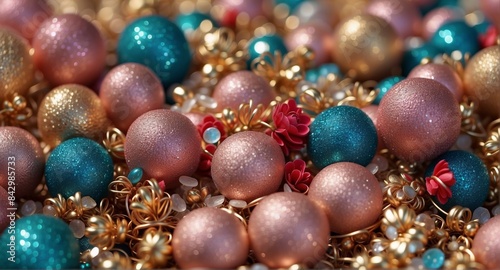 Fototapeta Naklejka Na Ścianę i Meble -  Abstract Background with 3D Spheres