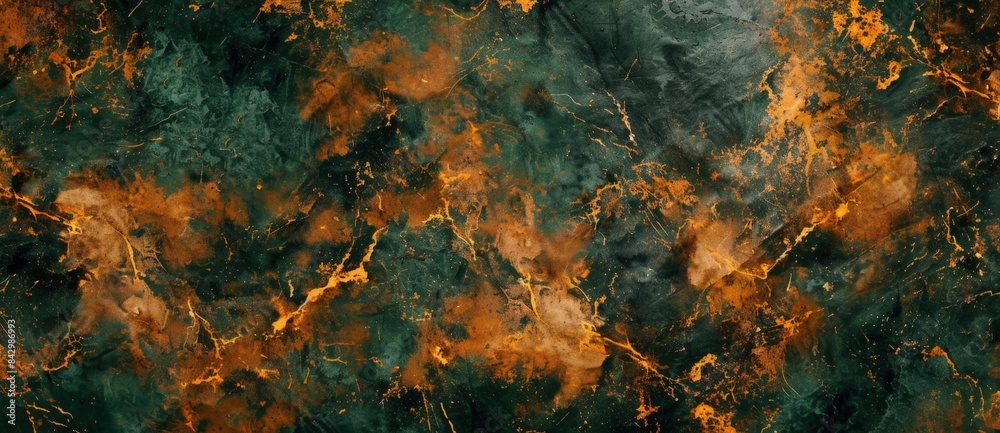 Dark grunge background with distressed paint and plaster texture in green and orange, great for photo overlays or backgrounds Dark grunge background with distressed paint and plaster texture in green and orange, great for photo overlays or backgrounds