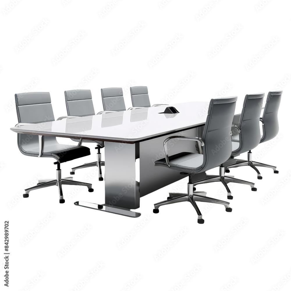 isolated white background of conference table isolated white background of conference table