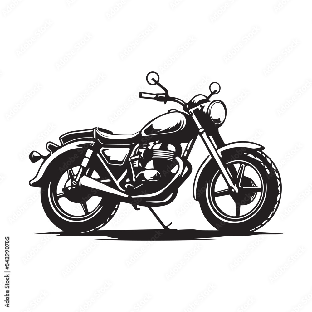 Motorcycle classic logo vector design. Motorcycle logo isolated on white background Motorcycle classic logo vector design. Motorcycle logo isolated on white background