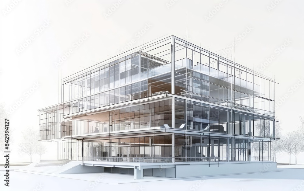 BIM technology used to create an integrated digital model of a building BIM technology used to create an integrated digital model of a building
