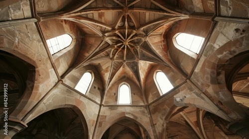 Vaulted ceilings in a historic structure, showcasing architectural mastery © JK_kyoto