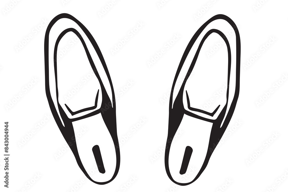 Pair of commode sleeper boots outline illustration. Doodle drawing sketch, isolated on a white background. for poster, banner, card design. Shoes shop, studio, male shoes fashion trends, home footwear Pair of commode sleeper boots outline illustration. Doodle drawing sketch, isolated on a white background. for poster, banner, card design. Shoes shop, studio, male shoes fashion trends, home footwear