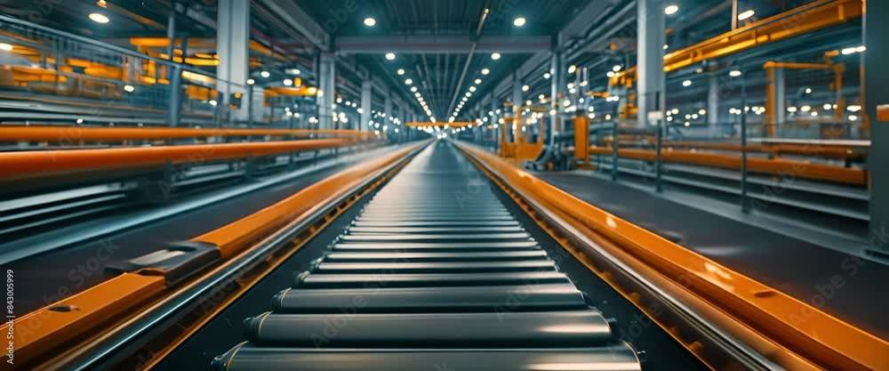 The roller conveyor crossing The roller conveyor crossing