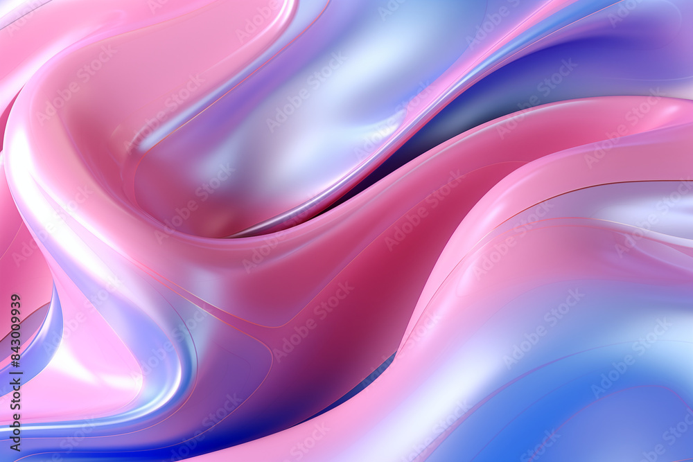 Fototapeta premium Abstract background colored stains and waves of liquid glossy paint