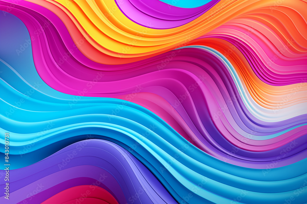 Obraz premium Abstract background colored stains and waves of liquid glossy paint