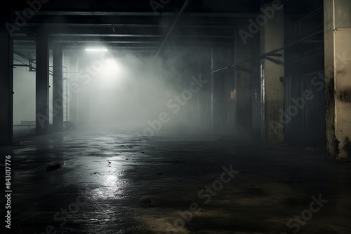 Abstract  Grunge Aesthetics  Concrete Floor  Enigmatic Fog  Artistic  Mystery  Atmospheric  Dark  Texture  Background  Urban  Ephemeral  Moody  Industrial  Surreal  Ambiance  Desolate  Gritty  Urban