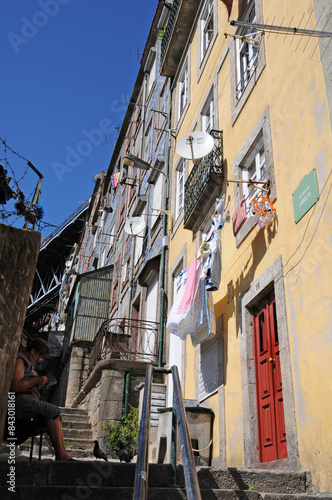 Portugal, the old historical houses in Porto