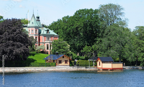 Baltic sea and seaside in Stockholm photo