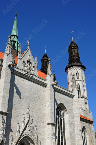 old and picturesque cathedral of Visby