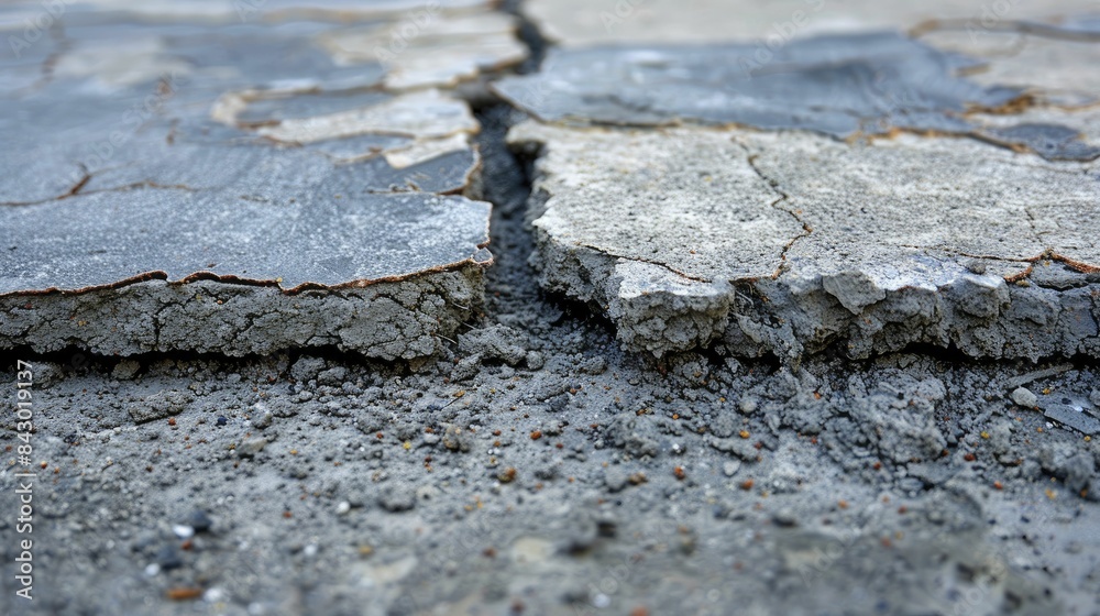 Self-healing concrete technology showing materials repairing themselves, highlighting innovation and longevity