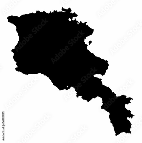 Armenia silhouette map