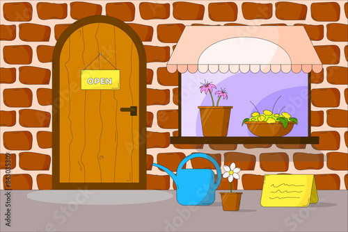 Small Flower Shop Illustration