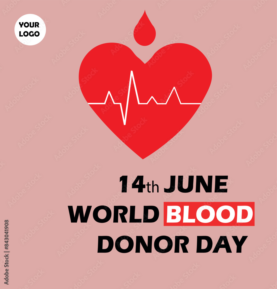 14th june world blood donor day. Social media post or template. banner, design, Editable eps file for corporate companies.14 June, World blood donor day. 14th june world blood donor day. Social media post or template. banner, design, Editable eps file for corporate companies.14 June, World blood donor day.