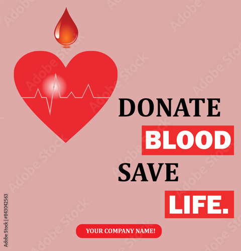 14th june world blood donor day. Register Now. Social media post or template. banner, design, Editable eps file for corporate companies.14 June, World blood donor day.