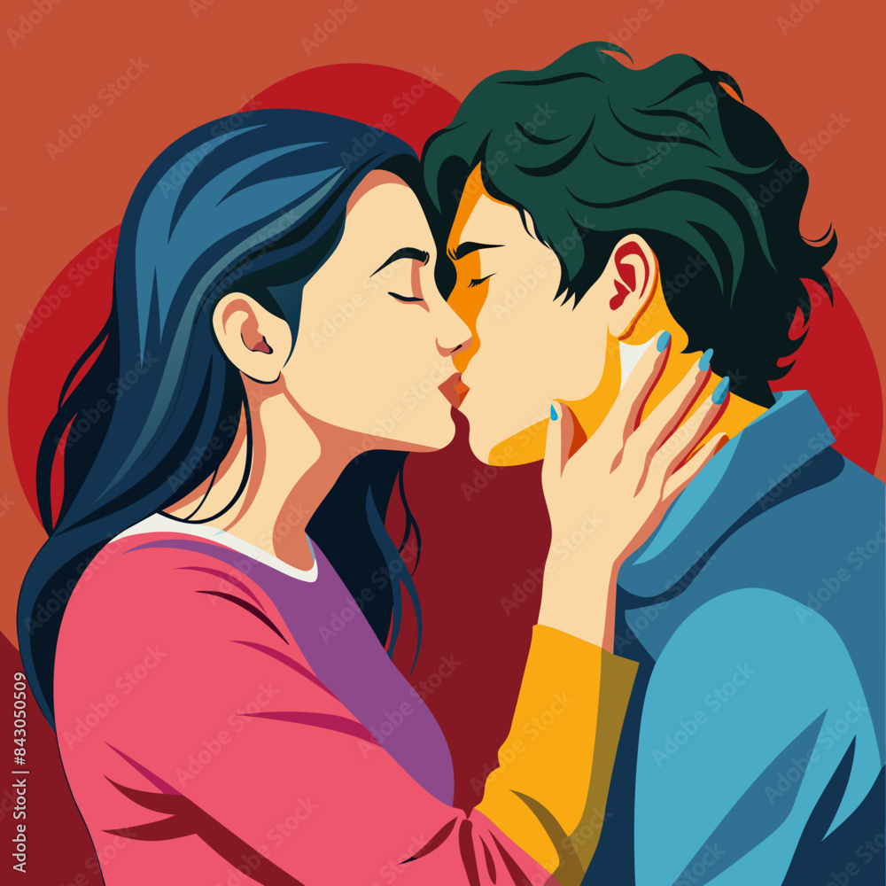 couple kissing couple kissing