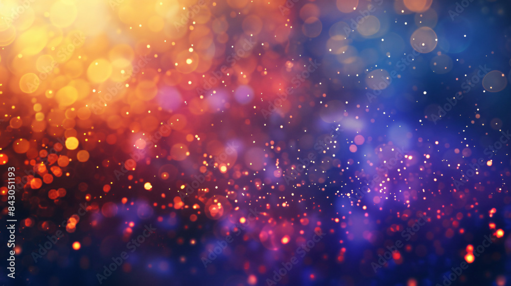 Vibrant backdrop with sparkling and blurred lights creating a festive bokeh effect Vibrant backdrop with sparkling and blurred lights creating a festive bokeh effect