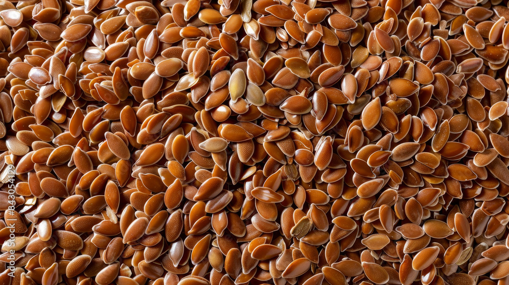 Flax seeds can be used as a background or texture. They are also known