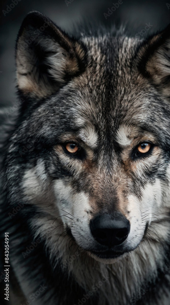 Obraz premium gray wolf lupus