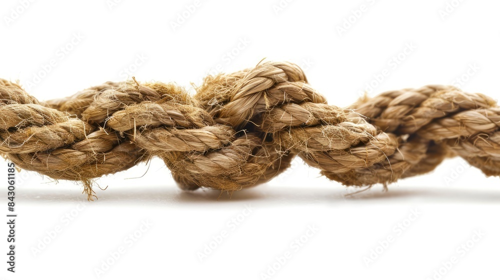 knot on a rope knot on a rope