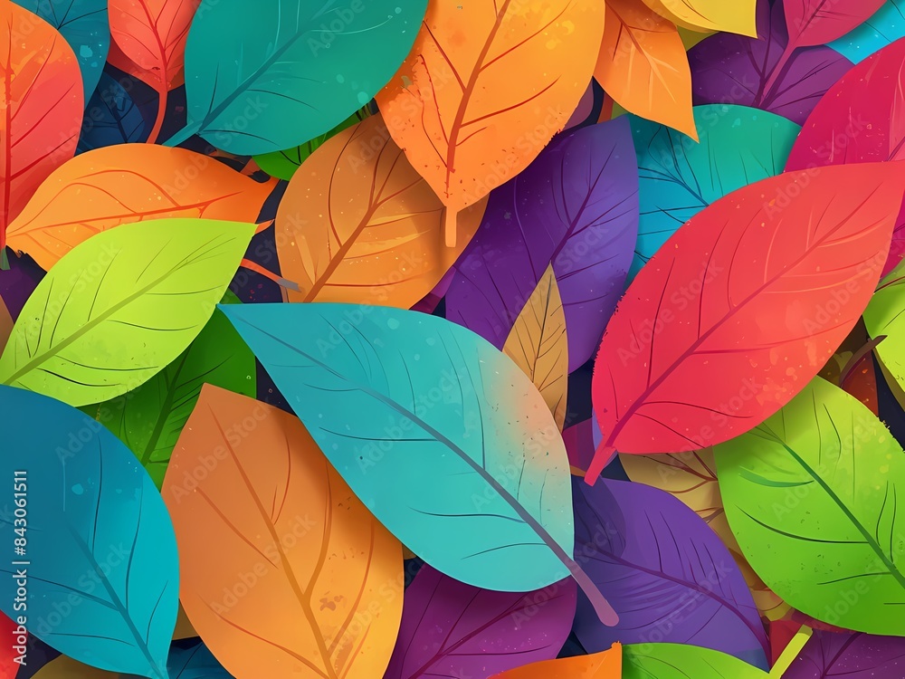 pattern with leaves pattern with leaves