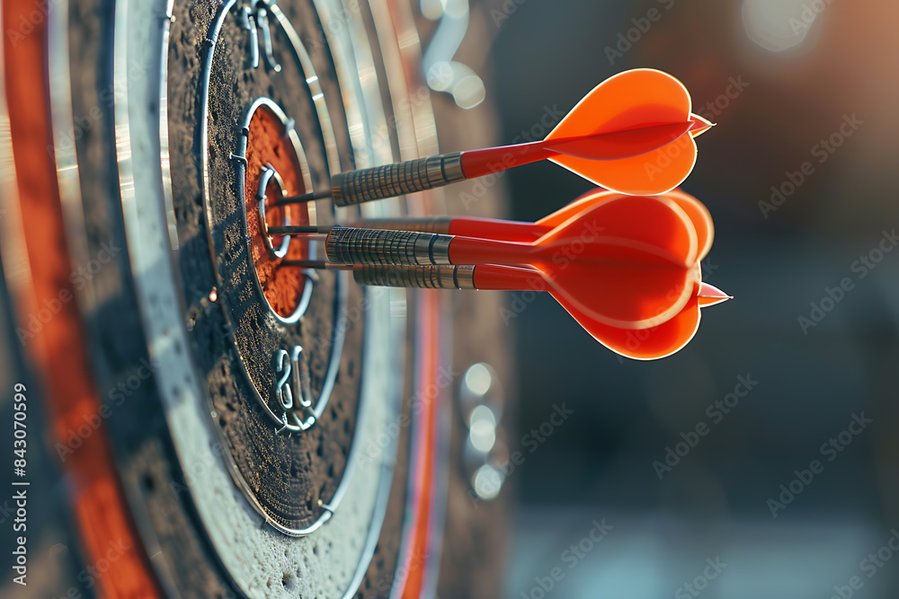 A dart precisely hitting the middle of a target, symbolizing accuracy and success in achieving goals. A dart precisely hitting the middle of a target, symbolizing accuracy and success in achieving goals.