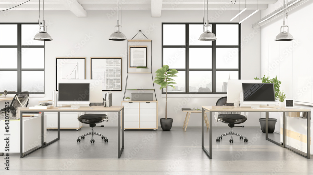 Modern Design Studio with Clean Lines and Minimalist Aesthetic Modern Design Studio with Clean Lines and Minimalist Aesthetic