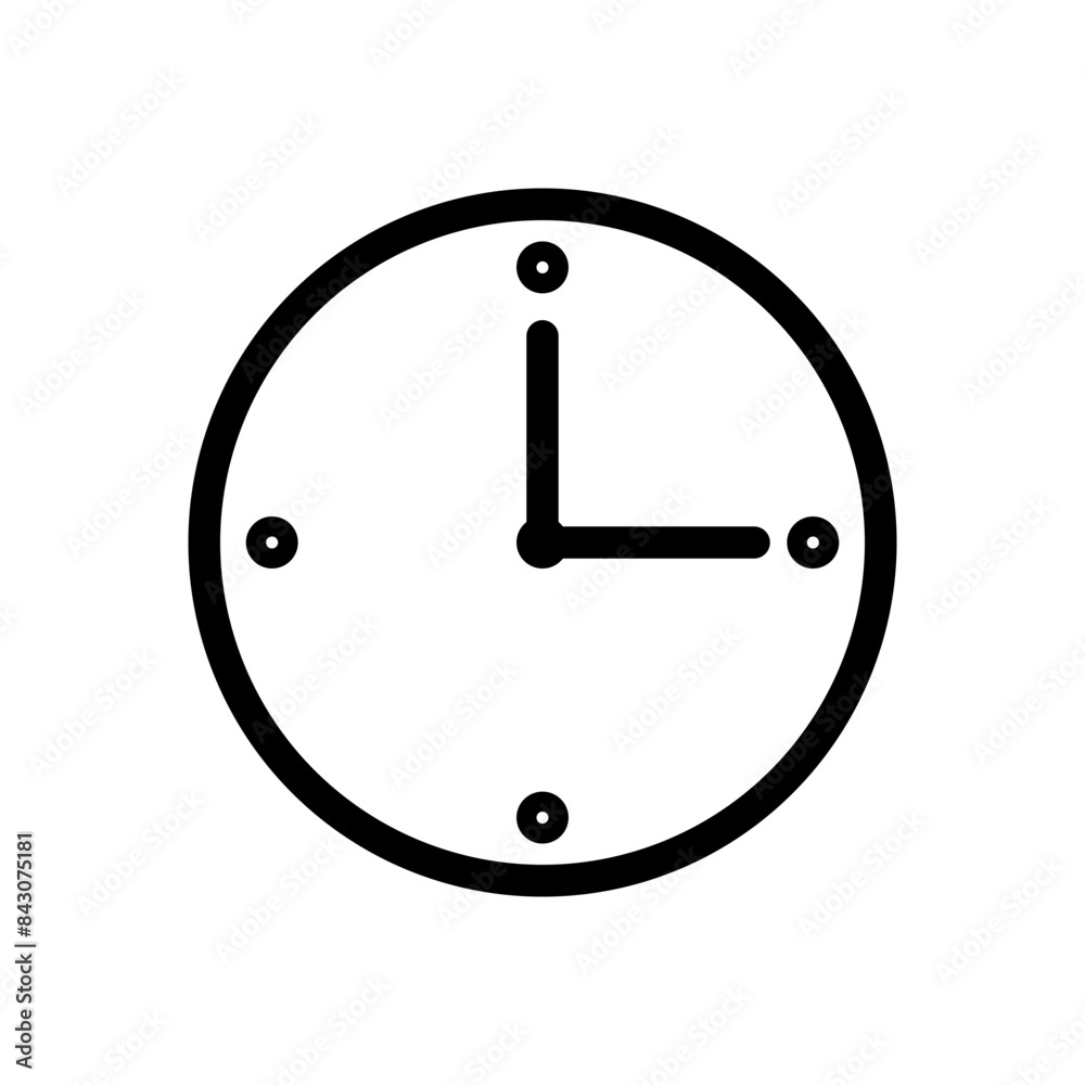 Classic Clock Icon for Time Management and Scheduling Classic Clock Icon for Time Management and Scheduling
