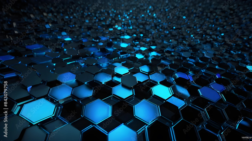 Fototapeta premium Abstract Geometric Tech Matrix