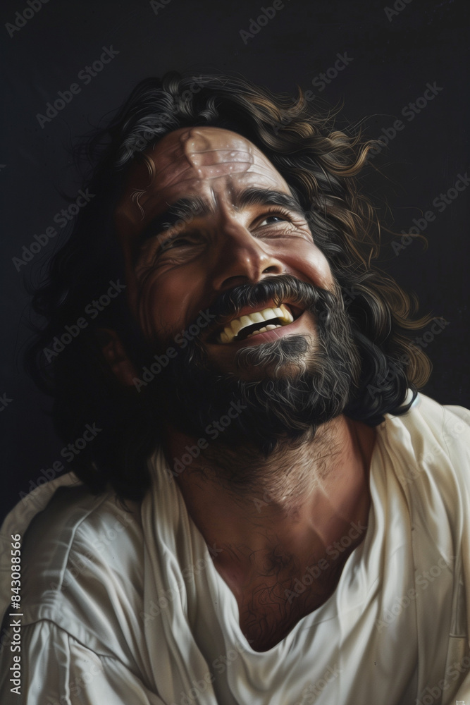 Happy Jesus smiling Happy Jesus smiling
