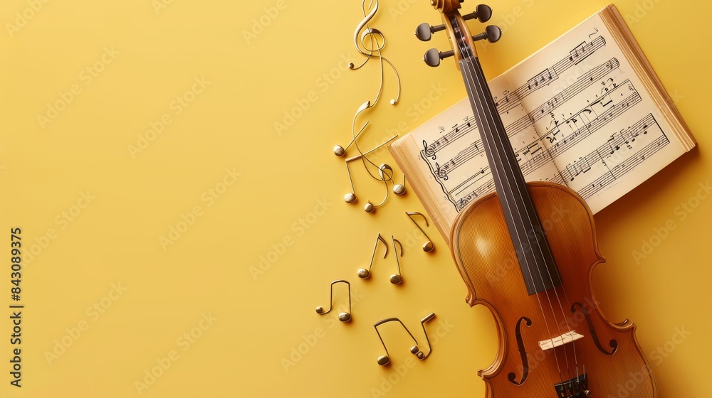 Fototapeta premium international music day background concept with space for text